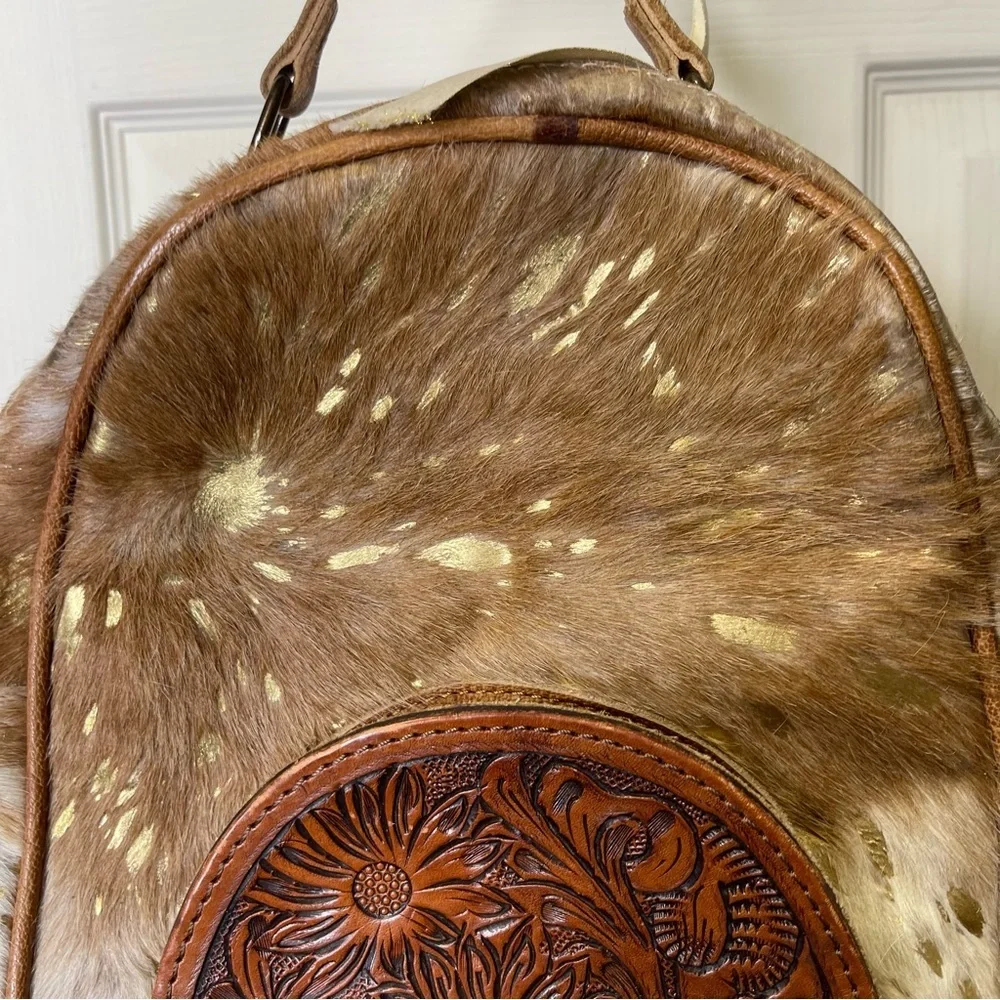 American Darling Cowhide Genuine Leather Backpack